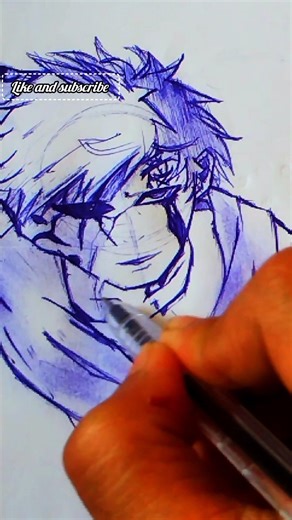 Gara quick sketch 💥#pensketch #naruto #viralvideo #anime