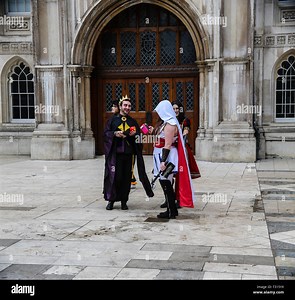 London UK 06 April 2019 The final Saturday of London Games Festival  saw hundreds of games characters take to the streets of London in the very special Games Character Parade.Welcoming both video games-inspired cosplayers of all experience levels plus official mascots and characters, this one-of-a-kind games event saw  iconic interactive entertainment heroes in even more iconic London locations.@Paul Quezada-Neiman/Alamy Live News Stock Photo - Alamy