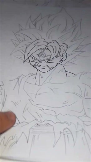 dibujos a lapiz faciles de gokuuu