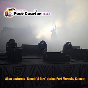 #Akonpngconcert: Akon performs "Beautiful Day" during 50th Anniversary Concert at Sir John Guise stadium. Watch this space for more of Akon's live performances.. | Post Courier