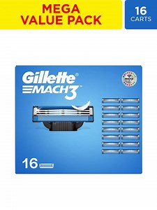 Buy Gillette Men Set Of 16 Mach3 Shaving Blades -  - Personal Care for Men