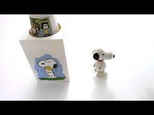 Vintage 1965 SNOOPY CUP DISPENSER Wind Up Snoopy