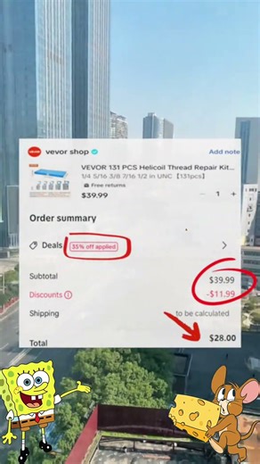 VEVOR 131-Piece Helicoil Repair Kit | #helicoil #tools #toolset #fyp