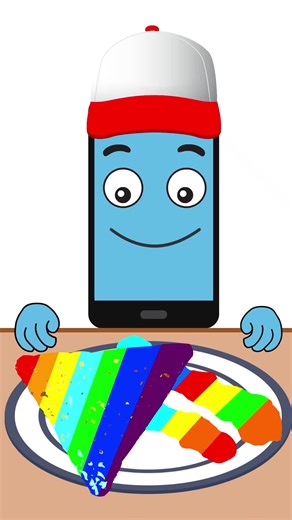 ‏Rainbow Food Animation fast mew#viral_video #for you