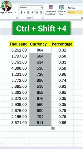 3 Excel shortcuts everyone should know — simple keys that | #shorts #viral #excel #exceltips #100k