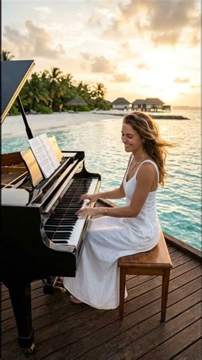 Piano on the Beach — Luminous Moment #shorts