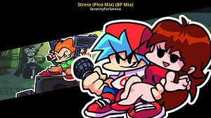 Stress (Pico Mix) (BF Mix) Mod for Friday Night Funkin' | FNF Mods