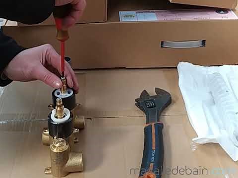 Démontage / remontage de l'inverseur mitigeur bain-douche thermostatique Carrousel