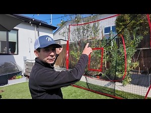 A Baseball Hitting and Pitching Net by ZENY Sports 7'×7' Baseball Practice Net Review and Demo