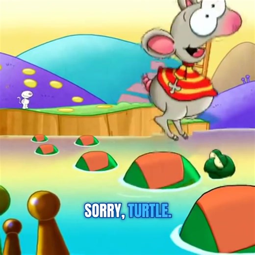 Toopy and Binoo are jumping on turtles while chasing after Toopy's nose! Oops, sorry turtle! 🐢 #NostalgicTV #Nostalgia #KidsTV #ImaginativePlay #ToopyAndBinoo