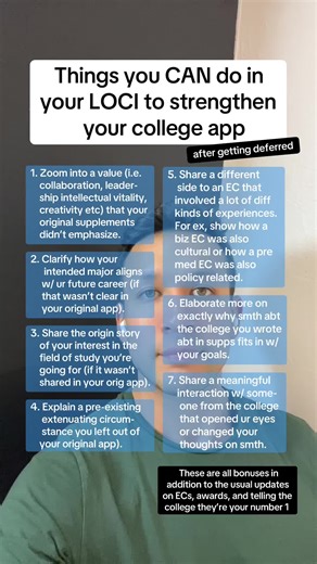 Strengthening Your College Application After Deferral