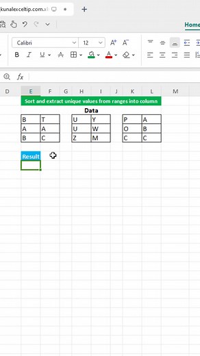 4.9K views · 27 reactions | Sort and extract unique values from ranges into column in excel | Time to Office | Facebook