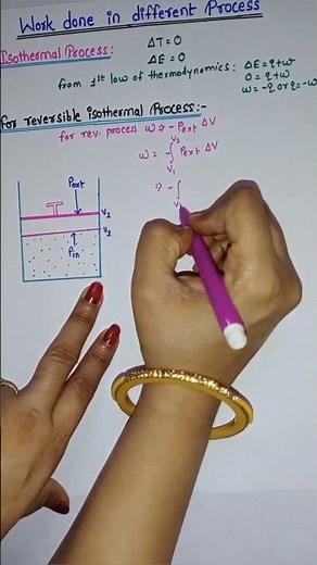 Workdone in reversible isothermal process|thermodynamics|class11th|bsc 2nd year