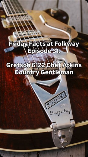 Friday Facts at Folkway - Episode 31: Gretsch 6122 Chet Atkins Country Gentleman For the first vintage guitar deep dive of the new year, @nathan_schiller_guitar talks Chet Atkins signature Gretsch hollow bodies. The 6120 is unfortunately not for sale, but the 1960 6122 Country Gentleman is currently listed on our website. Follow the link in our bio for more details. #vintageguitar #gretsch #gretschguitar #electricguitar #folkwaymusic | Folkway Music