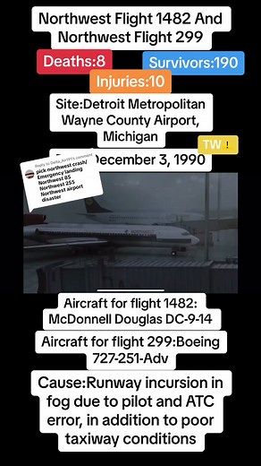 1990 Wayne County Airport Runway Collision Explained