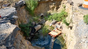 One of Jackson's most infamous potholes grew up to be a sinkhole — and still has no fix