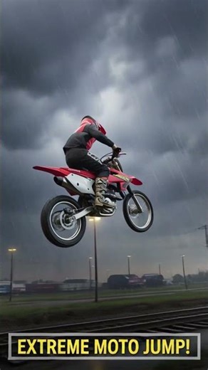 “XR100R vs Train! 😱 Epic Jump”