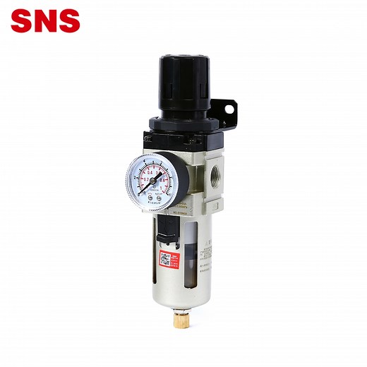 China SNS pneumatic AW Series air source treatment unit air filter pressure regulator with gauge Manufacturer and Supplier | SNS Pneumatic