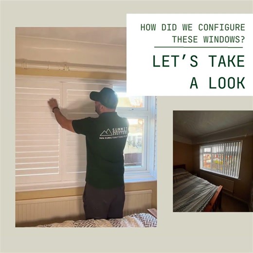How to configure a window for shutters