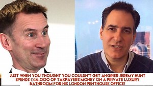 Nurses using foodbanks to feed themselves and Jeremy Hunt spends £44,000 of taxpayers money on a luxury private bathroom for his London penthouse office! | Peter Stefanovic