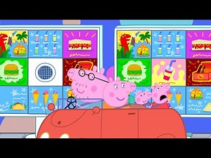 Peppa Pig Visits the CAR Drive-Thru 🍔 | Peppa & George: Lunch | Full Episodes Tales |18 Mins Cartoon