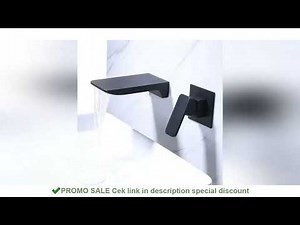 BAKALA Bright Chrome Bathroom Waterfall Basin Mixer Faucet Single Lever Wall Mounted Washing Basin T