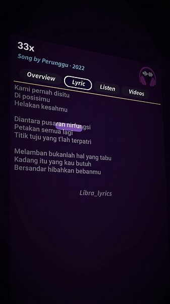 33x 🎧 #lirik #33x #perunggu #liriklaguindo #liriklagu