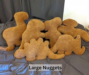 Dinosaur Chicken Nugget Pillow, Dinosaur Plush Toy, Chicken Nugget Throw Pillow, Reptile Gift, Soft Stuffed Animal, the Original Dino Nugget - Etsy