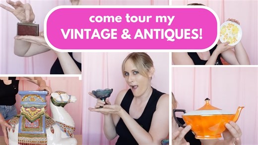 Shop and style a vintage decor haul for a cohesive home