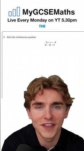 Simultaneous Equations Algebraically