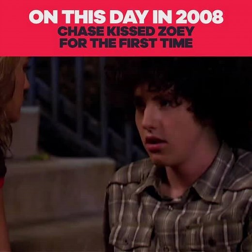 12 years ago Zoey and Chase kissed and everything was right in the world | Nickelodeon's On This Day