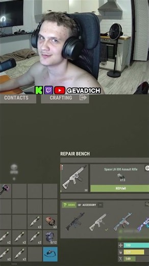 MAXIMUM Aura Gained 😈#gevad1ch #twitch #rust #rustsolo #shorts