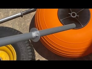 HOW TO install POLY TIRES for Fish n mate jr BEACH CART.