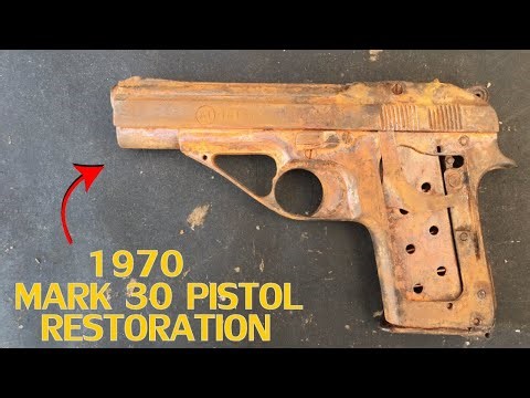 Jammed and Rusted 1970 Mark 30 Pistol Restoration / gun restoration