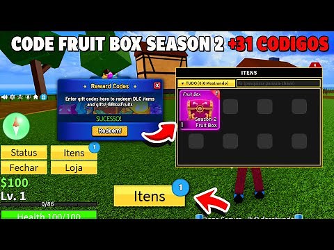 HURRY!!! NEW FRUIT BOX CODE +31 2X XP BELI AND RESET CODES IN BLOX FRUITS 2024 - fruta blox