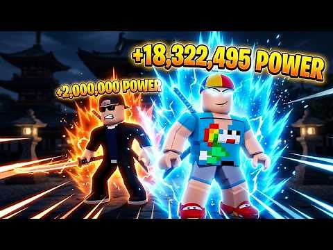 Getting 18,322,495 POWER As Ninjas in Roblox!