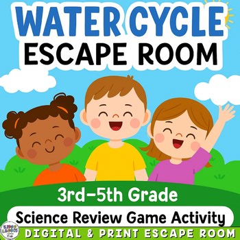Water Cycle Escape Room 3rd–5th Grade | Science Review Game Activity