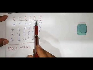 using the Columnar Transposition Cipher with the key "K= 246135