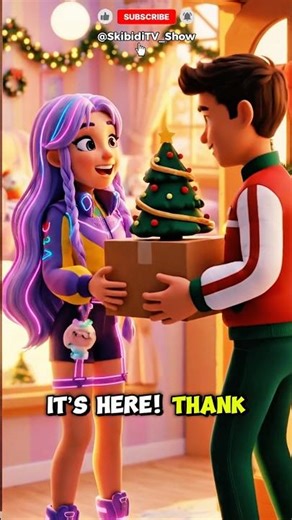 Rumi's Dream Christmas Tree! #christmas #cartoon #shortsfeed