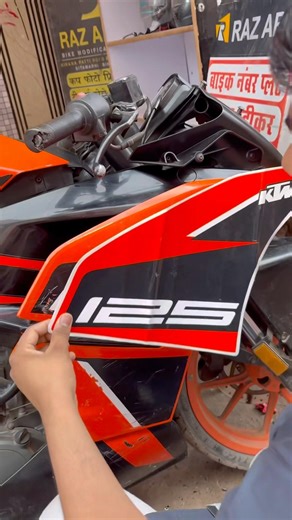 Ktm rc125 graphics sticker😱#shorts
