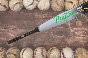 Custom Baseball Bat Name Decal - Personalized Number Decal - Etsy