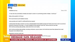 #BREAKING: The private information of Medibank customers is now online - with experts confirming the legitimacy of the data. DETAILS: https://nine.social/1na #9News | WATCH LIVE 6pm | 9 News