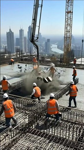 Skyscraper Floor Collapse 😱 #collapse #disaster #travel