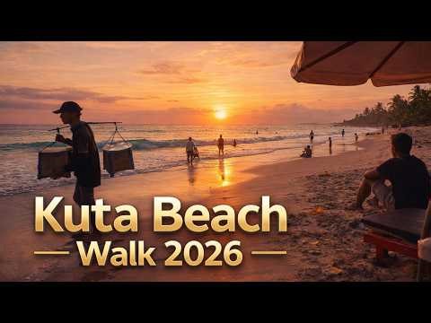 Kuta Beach Virtual Walk at Sunset, Bali 2026
