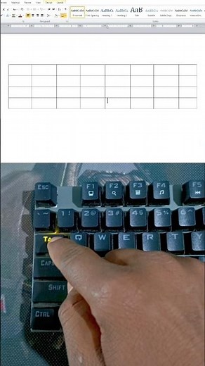 Create full formatted tables in MS Word using just a simple keyboard Shortcuts! #keyboard #windows