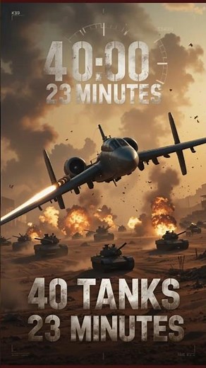 A 10 Warthog DESTROYS 40 Tanks in 23 Minutes 🔥 The Unstoppable Tank Killer Explained #shorts