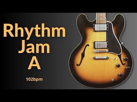Rhythm & Lead Guitar Practice Blues Backing Track in A | Bass & Drums Only
