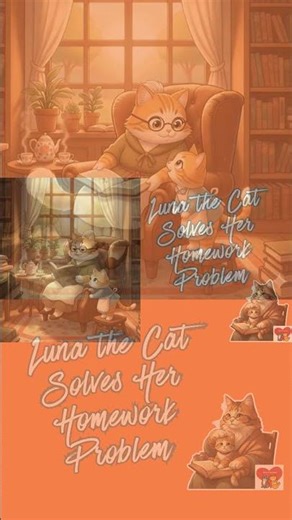 Can Luna the Cat Solve her Homework Problem? #animatedcatstory