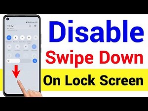 How To Turn Off Swipe Down On Lock Screen Android Phone, How To Lock Notification Bar On Lock Screen
