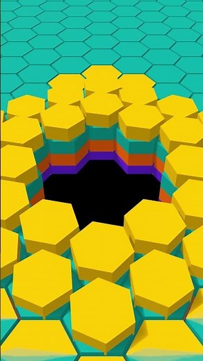 Spinning Hexagon Pillars Rise Into The Honeycomb ⬡🔄